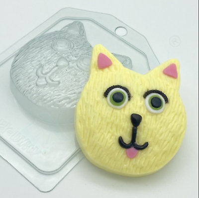 #ad CAT MOLD Cute Kitty Soap Mold Chocolate Fondant Pet Theme Cake Decoration $7.99