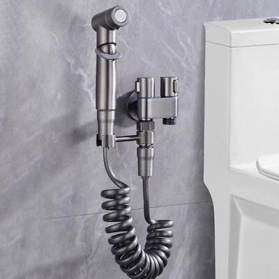 #ad Adjustable Hygienic Shower for Bathroom Toilet Bidet Spray with Double Outlet $54.74