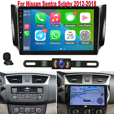 #ad New For Nissan Sentra Sylphy 2012 2018 10quot; Car Stereo Radio Apple Carplay Player $145.69