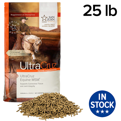#ad UltraCruz Equine MSM Joint Supplement for Horses 25 lb Pellet 150 Day Supply $103.90