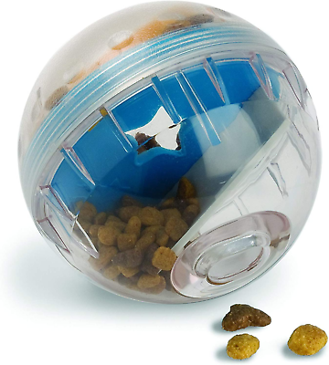 #ad IQ Treat Ball Dog Treat Dispenser Toy Ball Interactive Dog Toy 4quot; Dog Food Toy $14.88