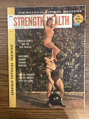 #ad Vintage Strength amp; Health Magazine 1962 August Volume 30 Number 8 $15.71