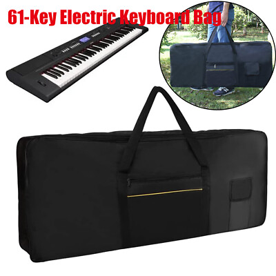 #ad Keyboard 61 Key Gig Bag Digital Stage Piano For Casio Yamaha Soft Carrying Case $27.99