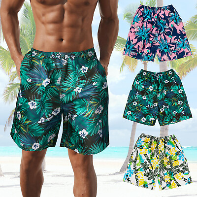 #ad Men Swimwear Trunks Shorts Quick Dry Beach Swim Surf Board Shorts Pants Summer $10.99