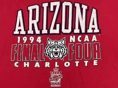 #ad Vintage Gear T Shirt Made in USA Mens 2XL 1994 Arizona Final Four Charlotte $15.00