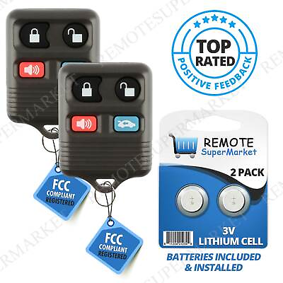 #ad 2 Replacement for Lincoln 1997 98 Mark VIII 1995 97 Town Car Remote Car Key Fob $18.95