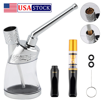 #ad Portable Mini Small Water Bong Herb Smoking Pipe For Tobacco Hookah Shisha Gift $10.99