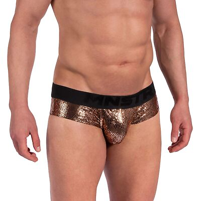 #ad Manstore M2368 Cheeky Brief mens enhancing pouch underwear hipster shiny snake GBP 62.00