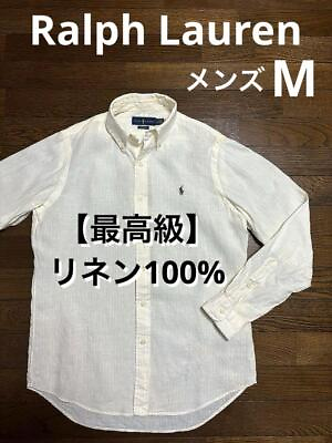 #ad Finest Linen 100 Ralph Lauren Shirt Button Down M 1864 $107.35