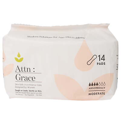 #ad Attn: Grace Incontinence and Post Partum Moderate Pads for Sensitive Skin 14 Ct $26.43