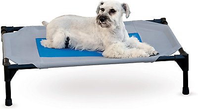 #ad Kamp;H Pet Products Coolin#x27; Pet Cot Elevated Dog Cooling Mat Cool Dog Cot for Med $70.99