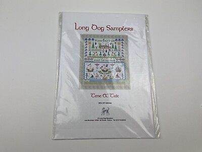 #ad Long Dog Samplers Time amp; Tide Counted Cross Stitch Pattern Sampler Ships $36.00
