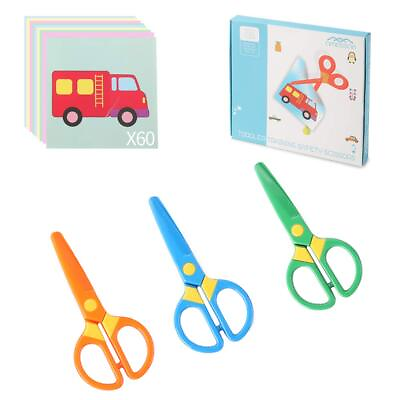 #ad Plastic Safety Scissors Toddlers Training Scissors Pre school Training Scis... $14.38