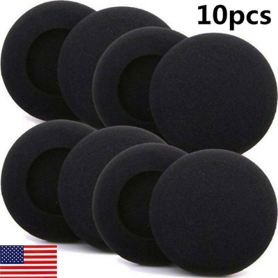 #ad 10X Foam Pads Ear Pad Cushion Sponge Earpads Headphone Headset Cover in Black $1.37