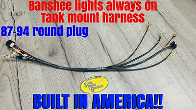 #ad South Texas Banshee Tank mount race wiring harness Lights always on 87 94 $65.00