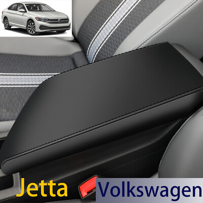 #ad Car Center Lid Console Armrest Covers Fit For Volkswagen Jetta 2019 2024 Black $15.99