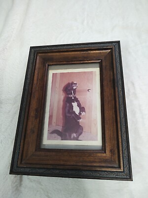 #ad Photo Of Dog In Bronze Color 4x6 Picture Frame $10.00