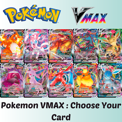 #ad Pokemon VMAX: Choose Your Card Ultra Rare English Near Mint Huge Selection $5.00