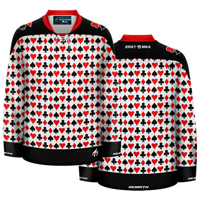 #ad Poker Night Ugly Sweater Hockey Jersey $99.95