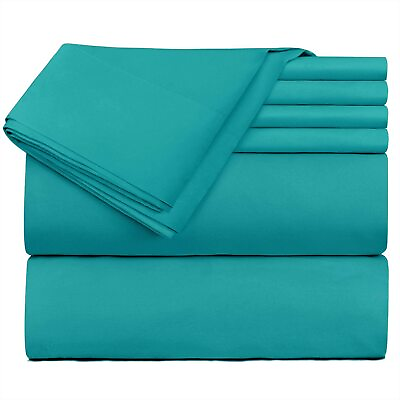 #ad Hearth amp; Harbor 6 Piece Bed Sheet Set Extra Deep Pocket Fits Mattress from 18 2 $48.61