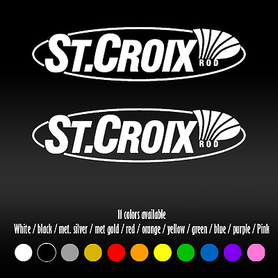 #ad 6quot; St. Croix Fishing Rods Diecut Bumper Car Window Vinyl Decal sticker $7.66