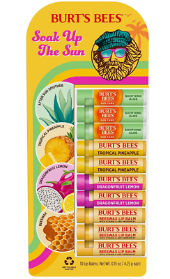 #ad Burt’s Bees Lip Balm Variety Pack of 10 NEW IN PACKAGING $17.00