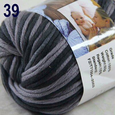 #ad Sale 1 Ballsx50g Worsted Cotton Baby Chunky Thick Blankets Hand Knitting Yarn 39 $4.49