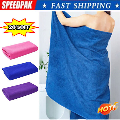 #ad Extra Microfibre Lightweight Beach Towel Quick Dry Travel Towel Bath USN $1.03