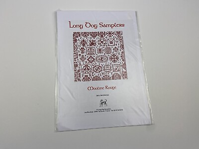 #ad Long Dog Samplers Mouline Rouge Counted Cross Stitch Pattern Sampler $36.00