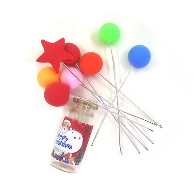 #ad 1x Christmas Balloons Set Dollhouse Miniature 1:12 Xmas Decoration Accessories $6.99