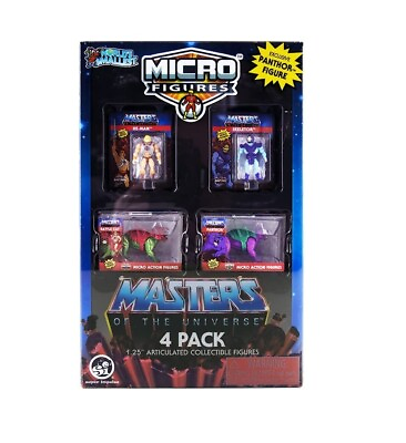 #ad Worlds Smallest Masters of The Universe Micro Figures 4 Pack $17.04