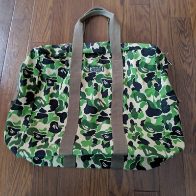#ad A BATHING APE x PORTER Early Monkey Camouflage Boston Bag Tote limited From JP $411.22