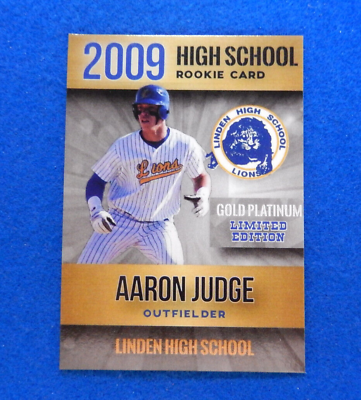 #ad AARON JUDGE 2009 Linden High School Rookie Phenoms Card Limited Edition NM $4.94