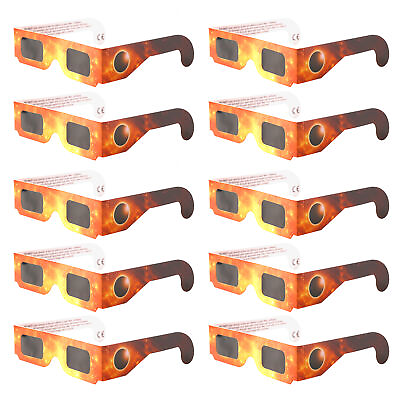 #ad 100 Pack NEW Solar Eclipse Glasses 2024 ISO CE Certified Safe 10 20 50 100 Pairs $8.92