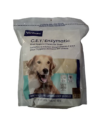 #ad CET Enzymatic Oral Hygiene Chews For Dogs 30 Count $25.11
