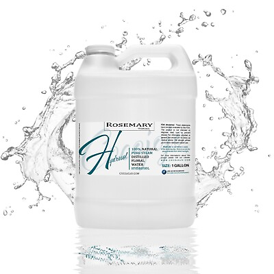 #ad Rosemary water hydrosol 100 pure toner face mist spray natural vegan bulk spritz $19.99