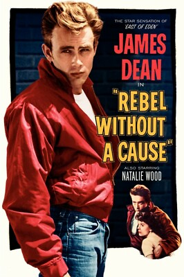 #ad Rebel Without a Cause Movie Poster Art Print 8x10 11x17 16x20 22x28 24x36 27x40 $9.99