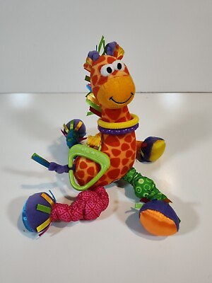 #ad Lamaze Clip on Giraffe Multicolor Crinkle Ring Toy Baby Toddler Stuffed Sensory $12.72