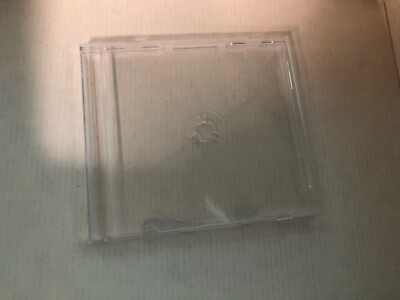 #ad Rare 10 PCS NEW 10.4MM Clear Single CD Jewel Case w Disc Hub Free Shipping $10.99