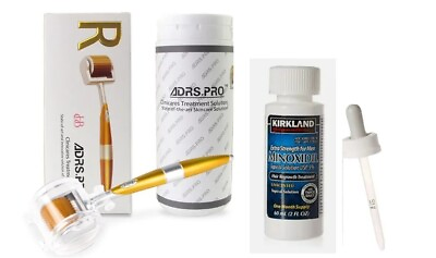 #ad Kirkland Minoxidil 5% Extra Strength 1 to 6 Months Supply✅W Derma Roller 0.5MM $34.89