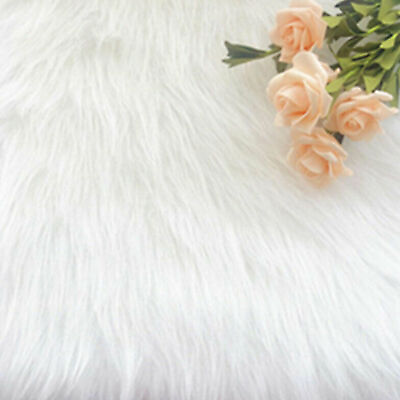 #ad Long Plush Faux Fur Fabric DIY Sofa Coat Decor Carpet Warm Winter $11.63