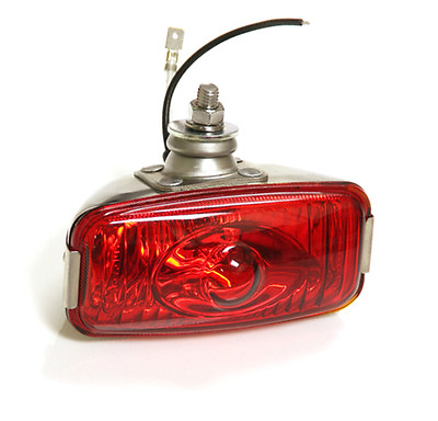 #ad CLASSIC CAR RETRO REAR STAINLESS RED FOG LAMP LIGHT 12v FORD MINI GLASS Y3278 GBP 27.99