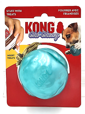 #ad Kong ChiChewy Large Blue Treat Stuffable Bounce Ball Floating Dog Fetch Toy $13.89