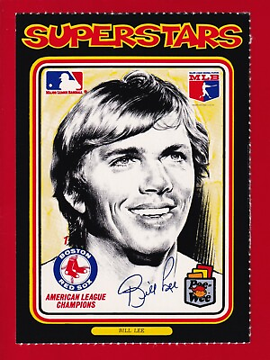 #ad BILL LEE red sox 1976 PEE WEE LINNETT SUPERSTARS #111 EXCELLENT NO CREASES $1.75