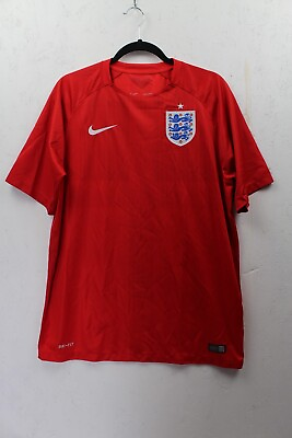 #ad Nike Authentic 2014 England Soccer Football Jersey Kit Red Men’s Size Large $25.00