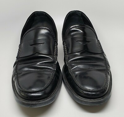 #ad TOD#x27;S Men#x27;s Exclusive Leather Slip On Black Dress Shoes Size 11 Made In Italy $149.99