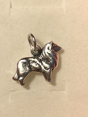 #ad James Avery Border Collie Charm retired Uncut Loop $365.00