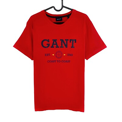 #ad GANT Red Nautical Crew Neck T Shirt Size M $23.52