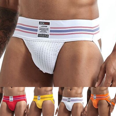 #ad Mens Soft Jock Strap Athletic Supporter Classic Style Sport Underwear Jockstrap $15.25