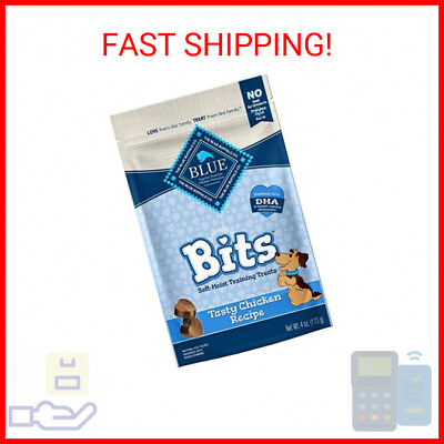 #ad Blue Buffalo BLUE Bits Natural Soft Moist Training Dog Treats Chicken Recipe 4 $8.13